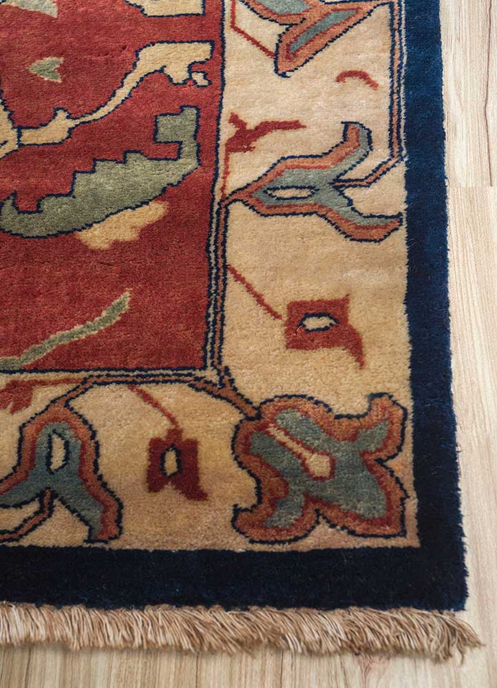 Wool Rug - 435 x 360 cm - blue