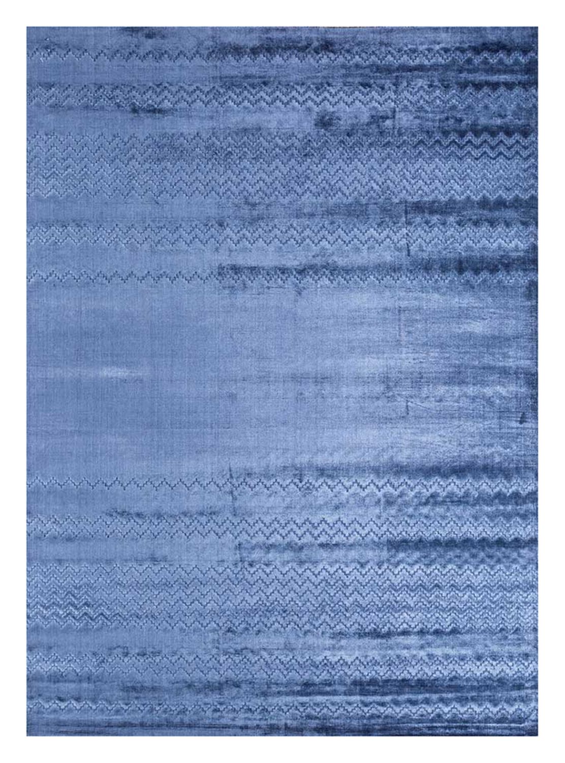 Viscose Rug - 300 x 240 cm - blue