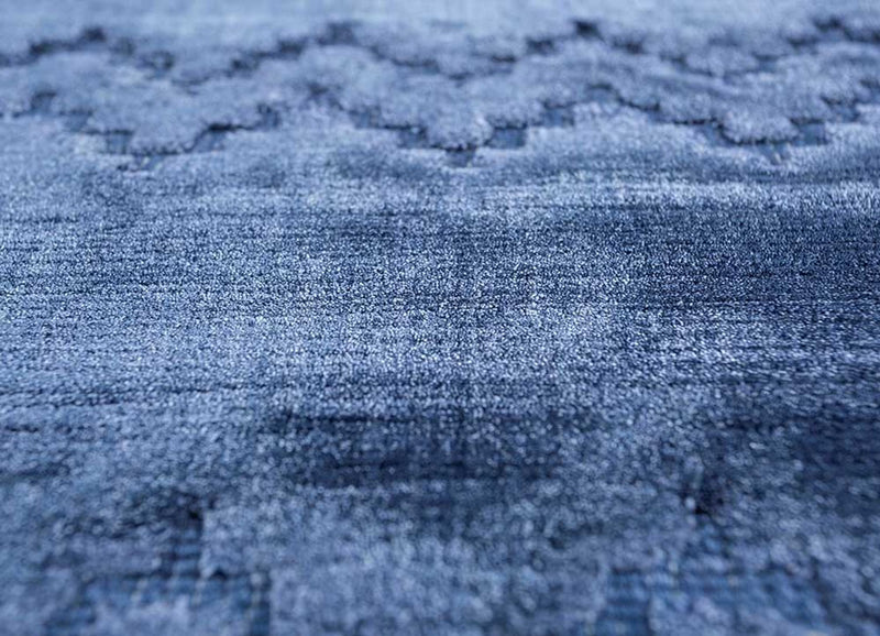 Viscose Rug - 300 x 240 cm - blue