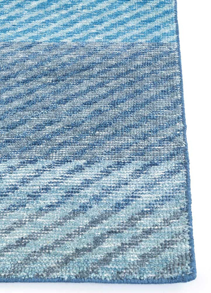 Wool Rug - 240 x 150 cm - blue