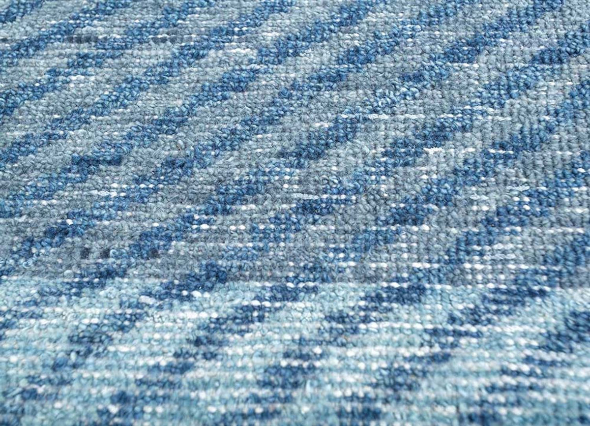 Wool Rug - 240 x 150 cm - blue