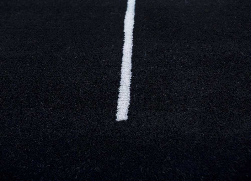 Wool Rug - 270 x 180 cm - black