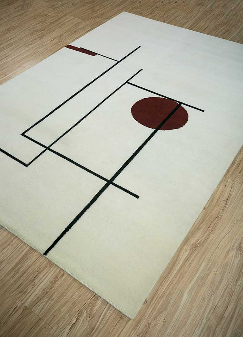 Wool Rug - 270 x 180 cm - light grey