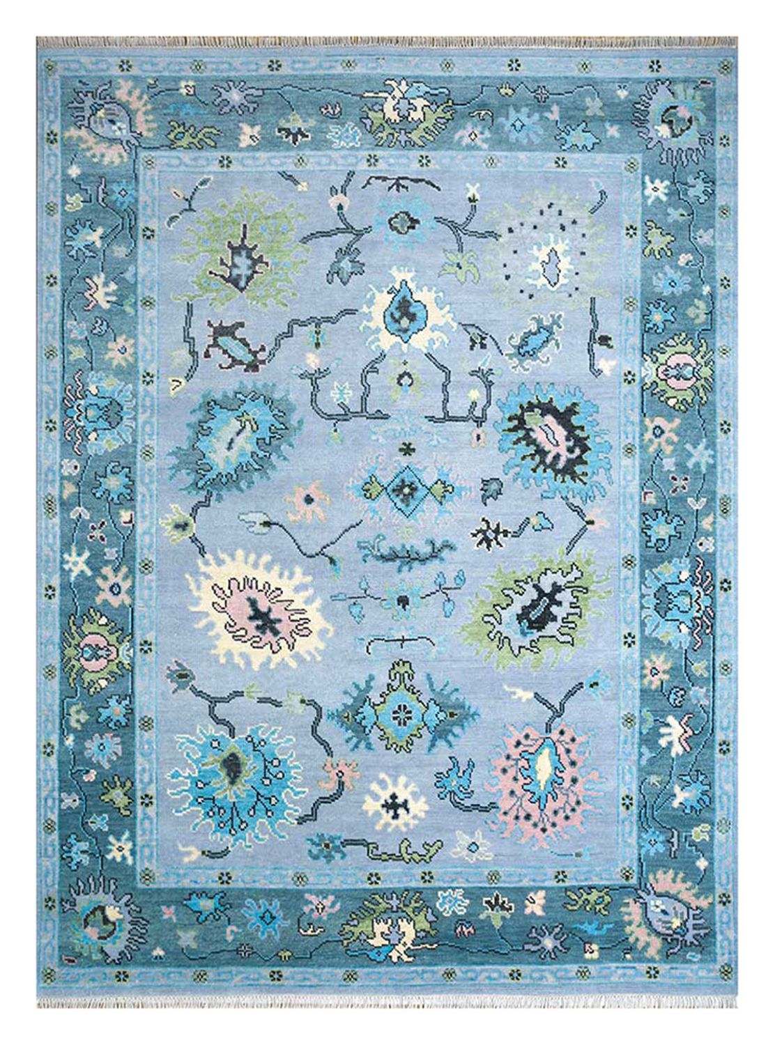 Wool Rug - 300 x 240 cm - turquoise