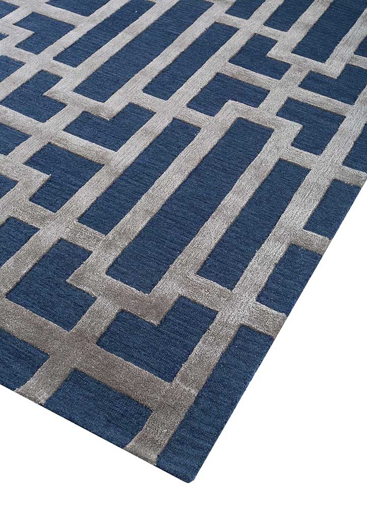Wool Rug - 270 x 180 cm - blue