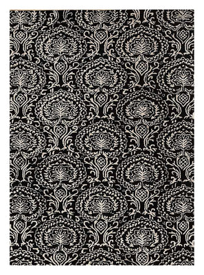 Wool Rug - 240 x 150 cm - black and white