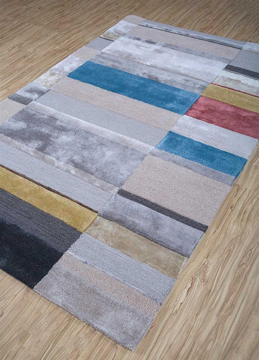 Wool Rug - 270 x 180 cm - silver