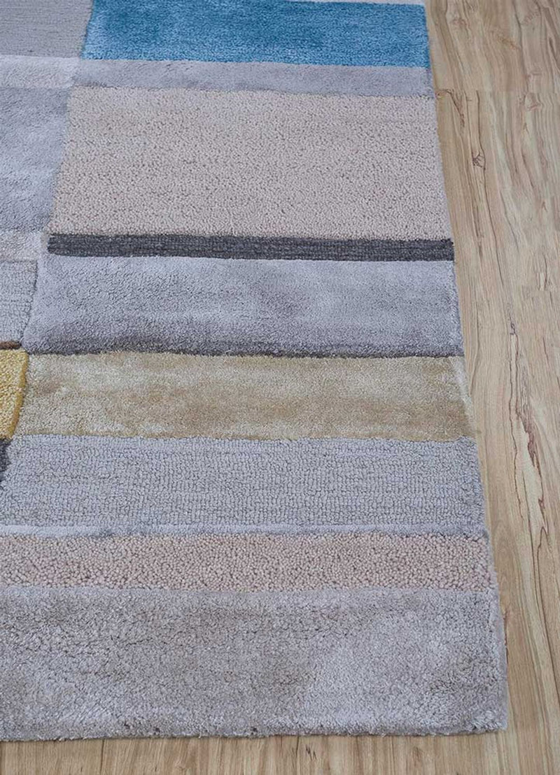 Wool Rug - 270 x 180 cm - silver