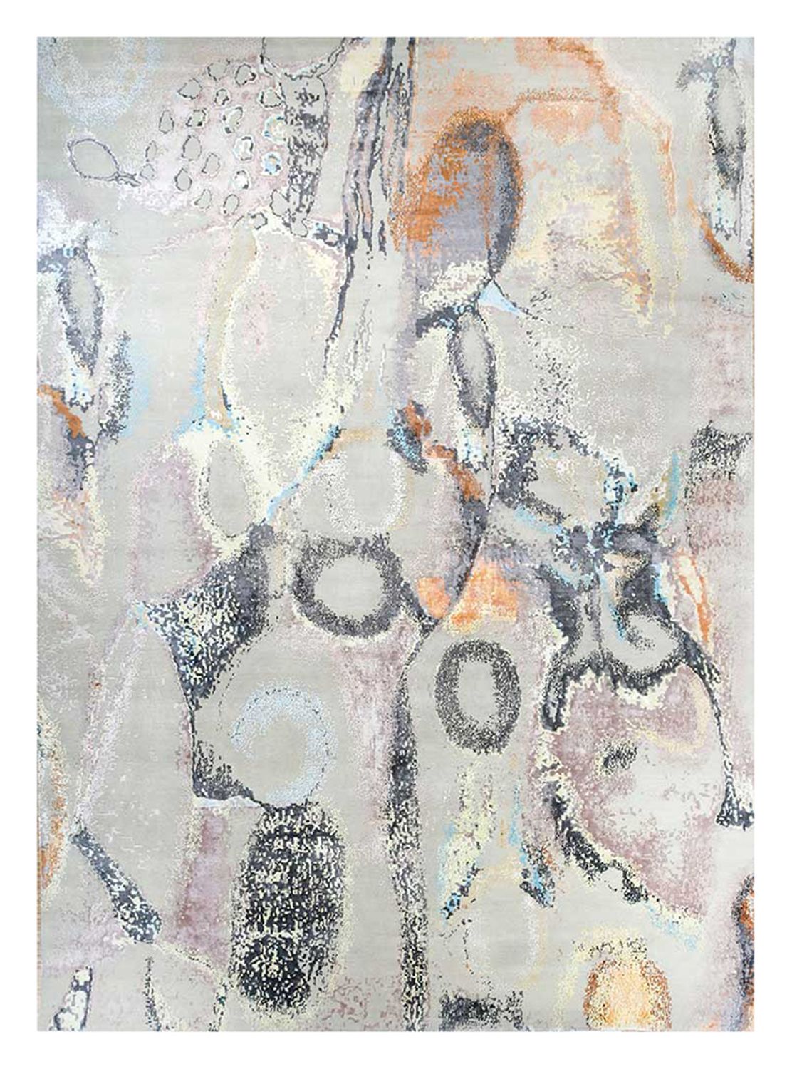Designer Rug - 450 x 360 cm - silver