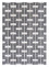 Wool Rug - 330 x 240 cm - black and white