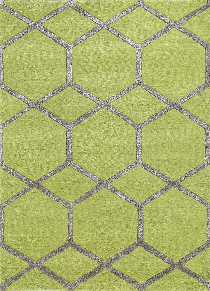 Wool Rug - 165 x 105 cm - light green