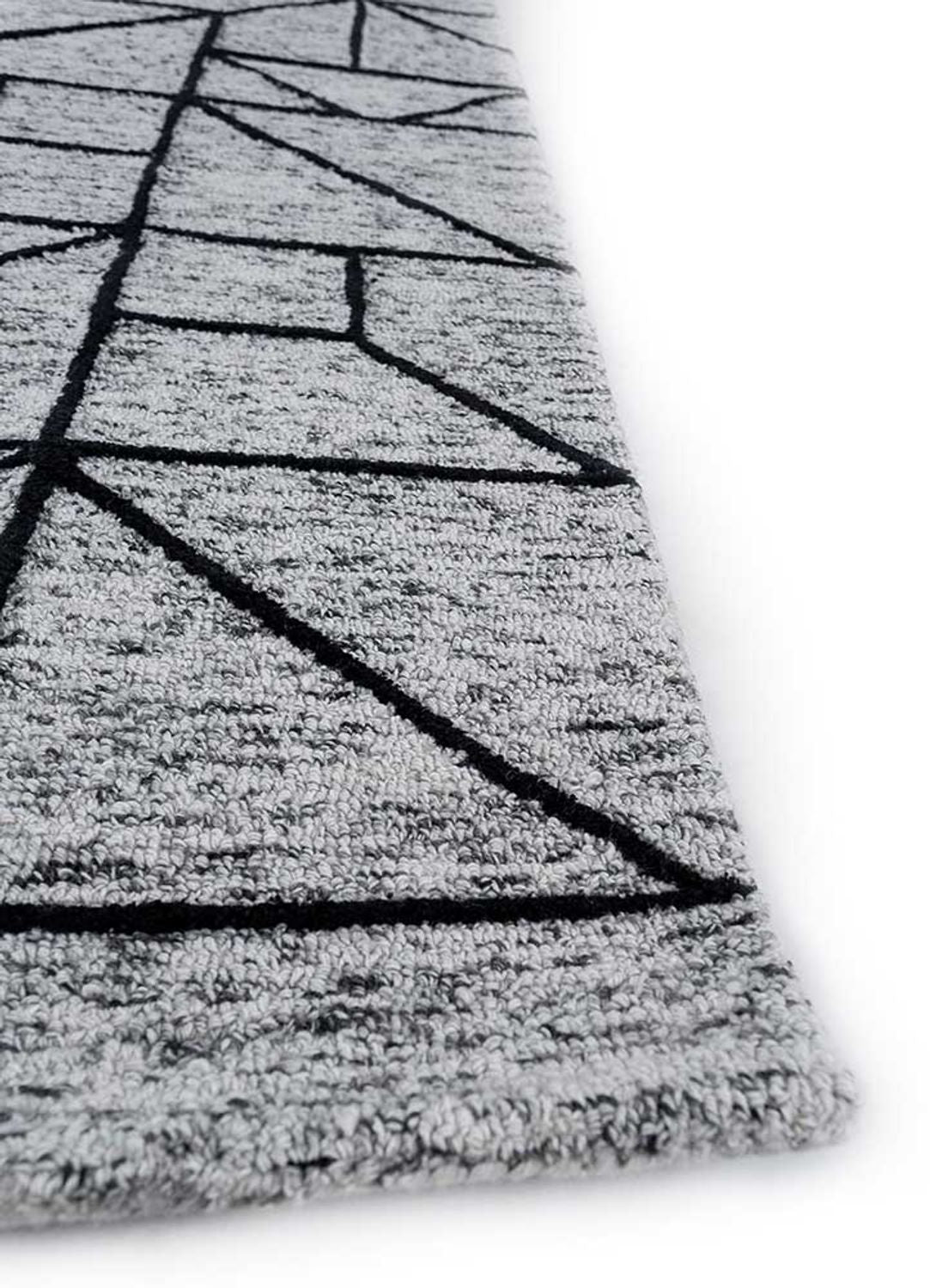 Wool Rug - 330 x 240 cm - grey