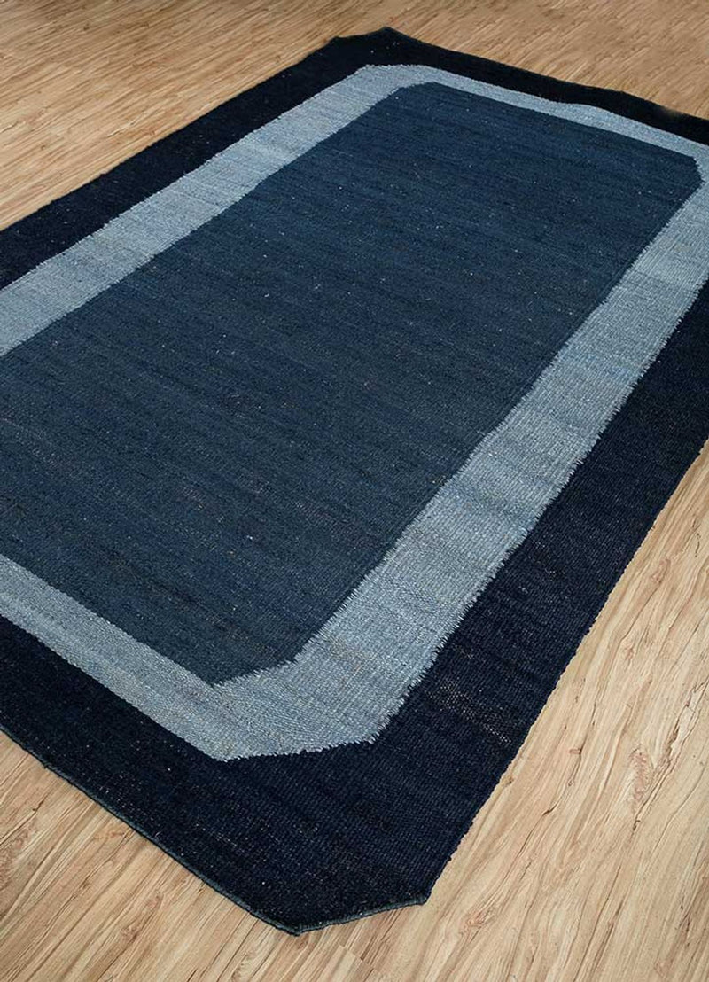 Sisal Rug other shape  - 270 x 180 cm - blue