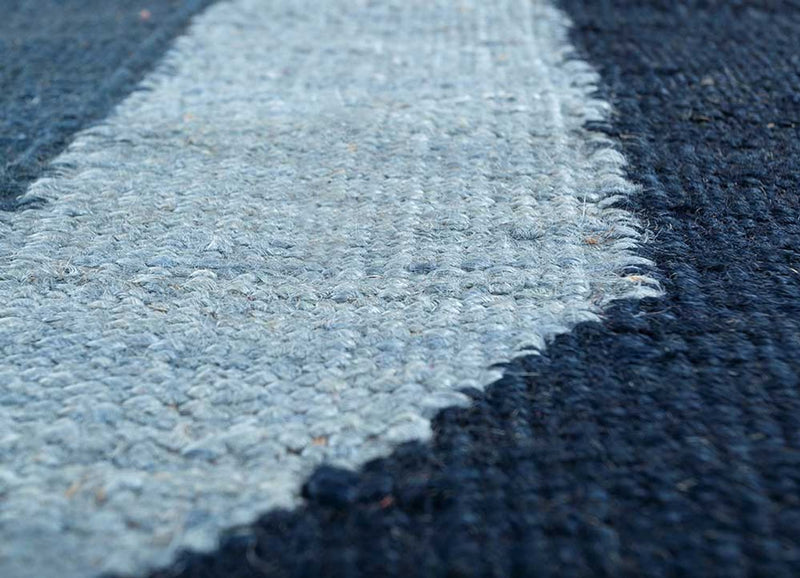 Sisal Rug other shape  - 270 x 180 cm - blue