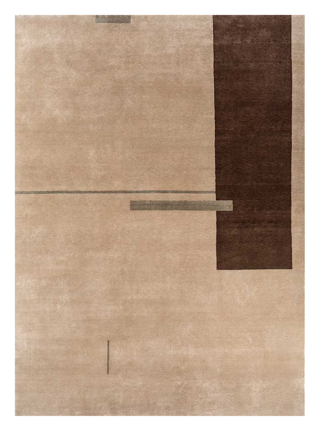 Wool Rug - 300 x 240 cm - light brown