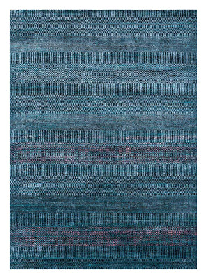 Wool Rug - 270 x 180 cm - dark blue