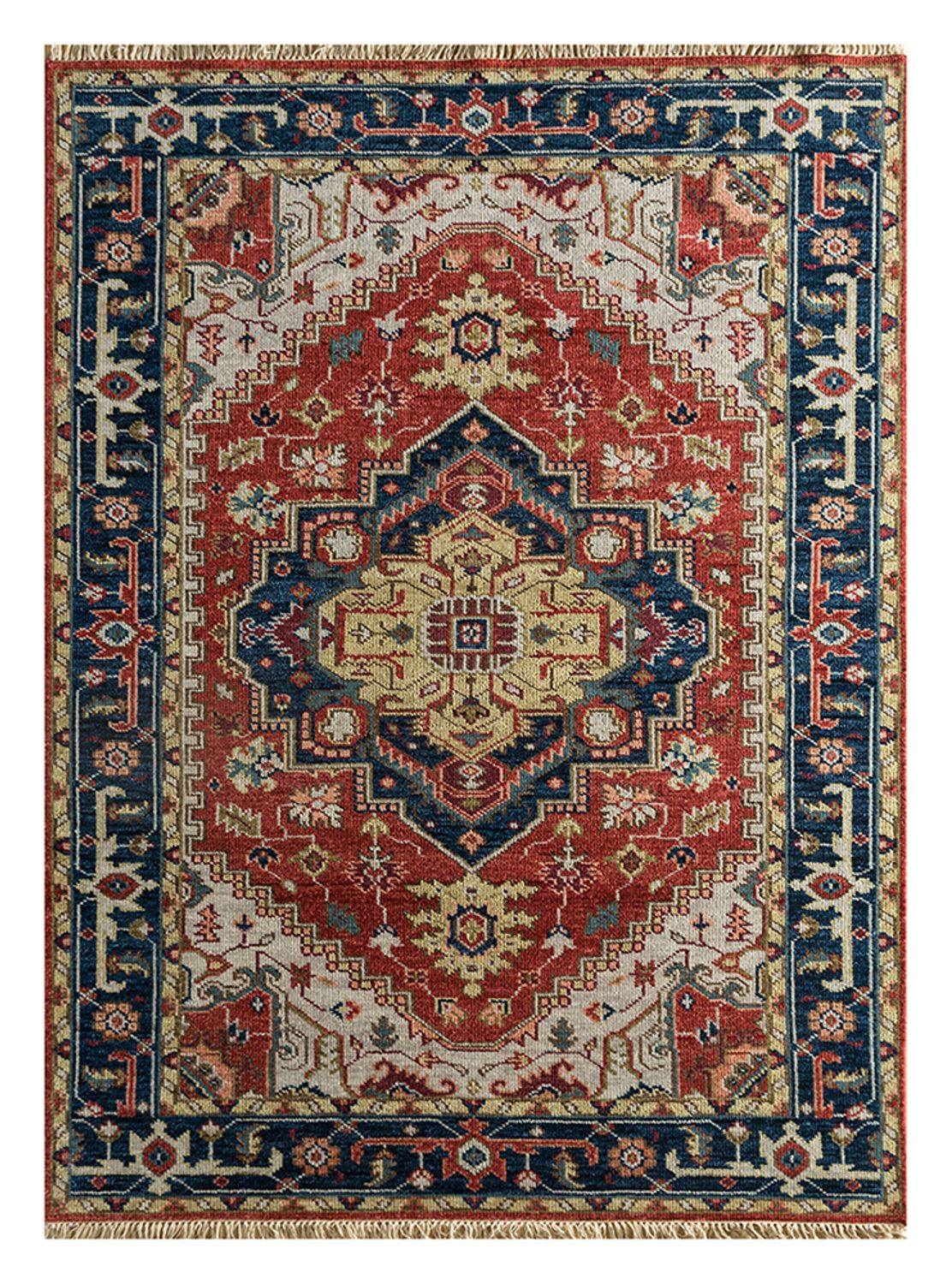 Wool Rug - 270 x 180 cm - red
