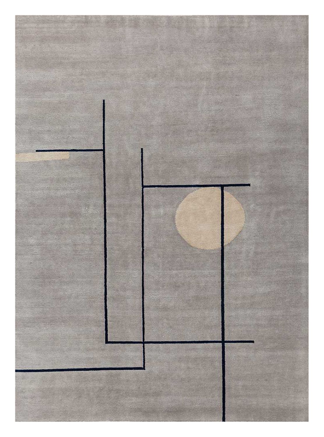 Wool Rug - 300 x 240 cm - grey