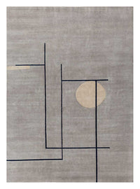 Wool Rug - 300 x 240 cm - grey