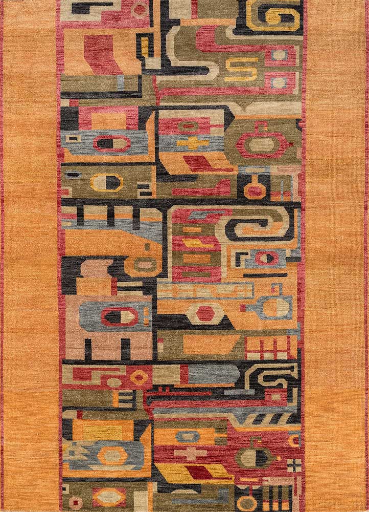Wool Rug - 270 x 180 cm - orange