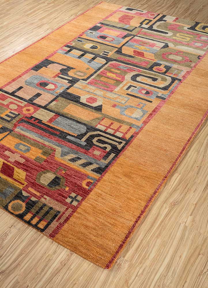 Wool Rug - 270 x 180 cm - orange