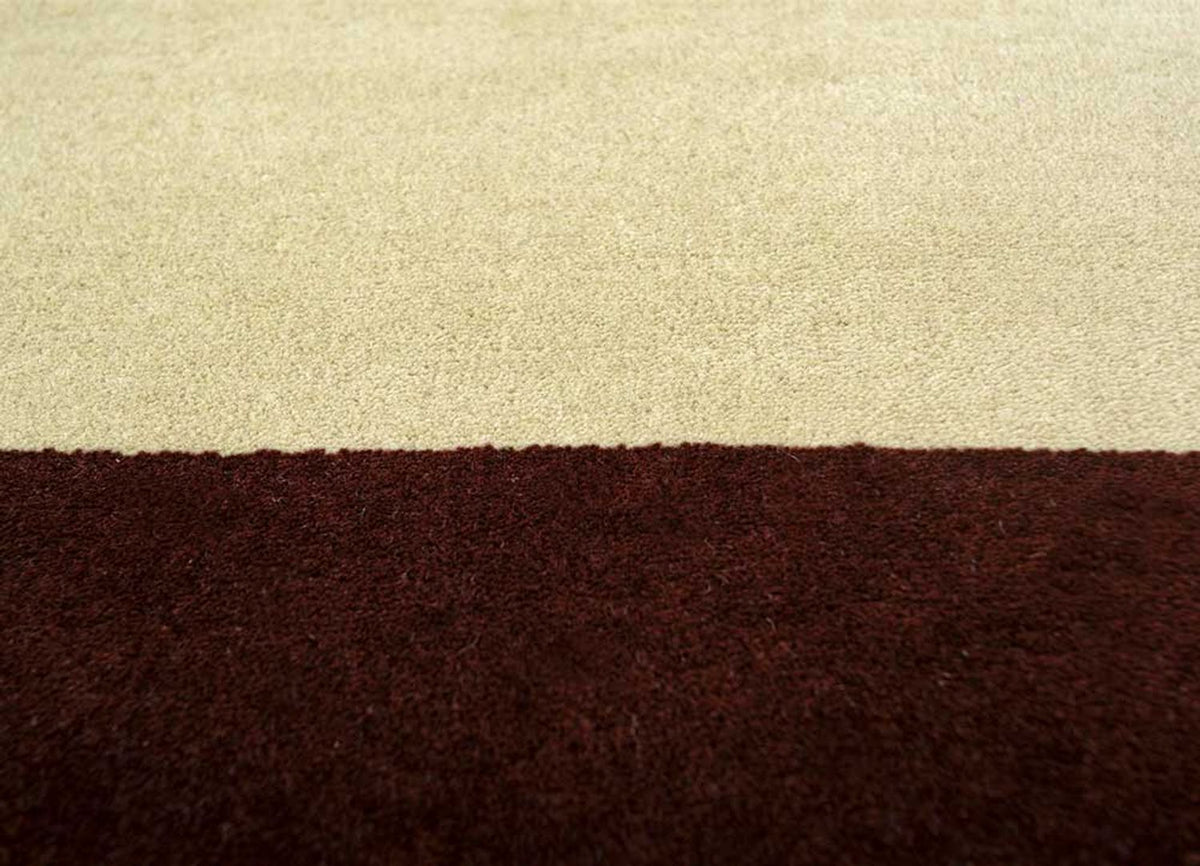 Wool Rug - 300 x 240 cm - wine red