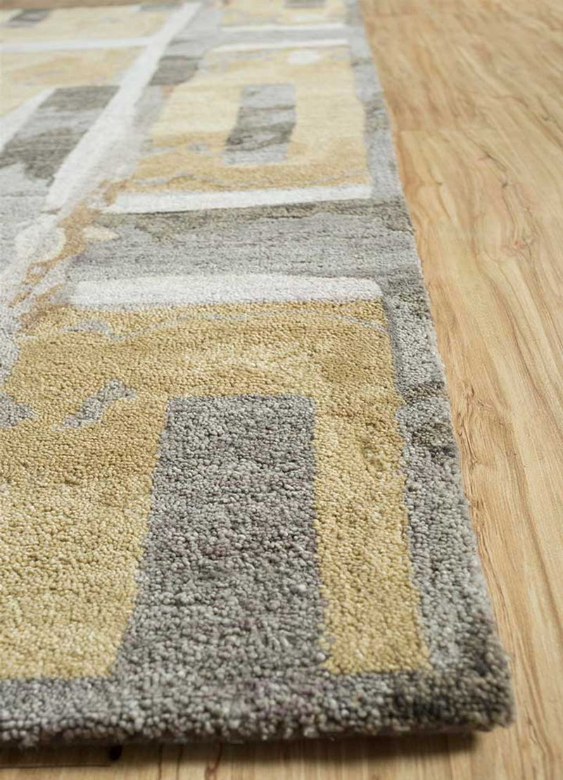Wool Rug - 270 x 180 cm - gold