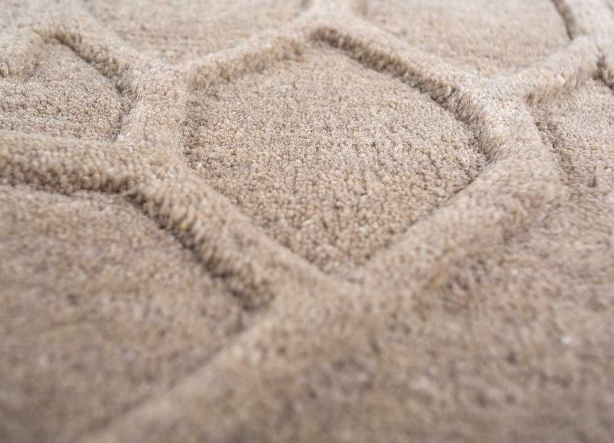 Wool Rug - 270 x 180 cm - dark beige