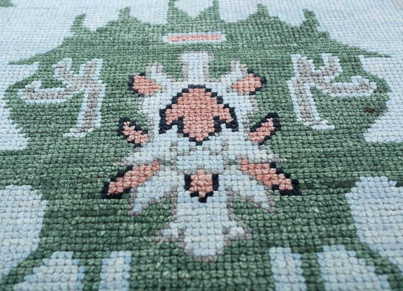 Wool Rug - 360 x 270 cm - light blue