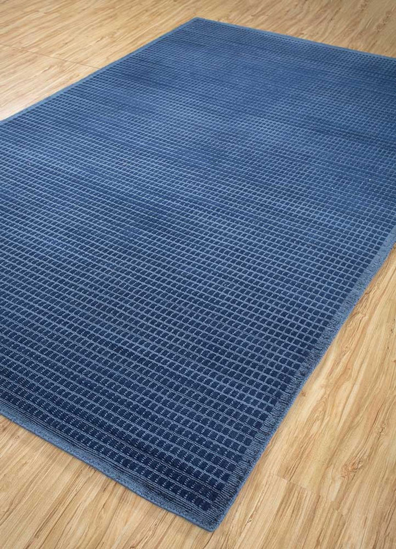 Wool Rug - 240 x 150 cm - dark blue