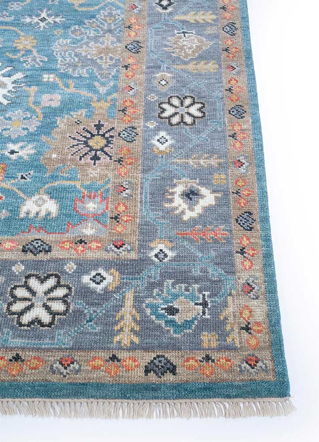 Wool Rug - 360 x 270 cm - turquoise