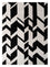 Wool Rug - 235 x 148 cm - black and white