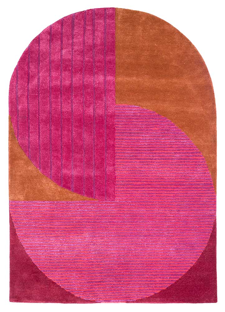 Wool Rug other shape  - 270 x 180 cm - rose