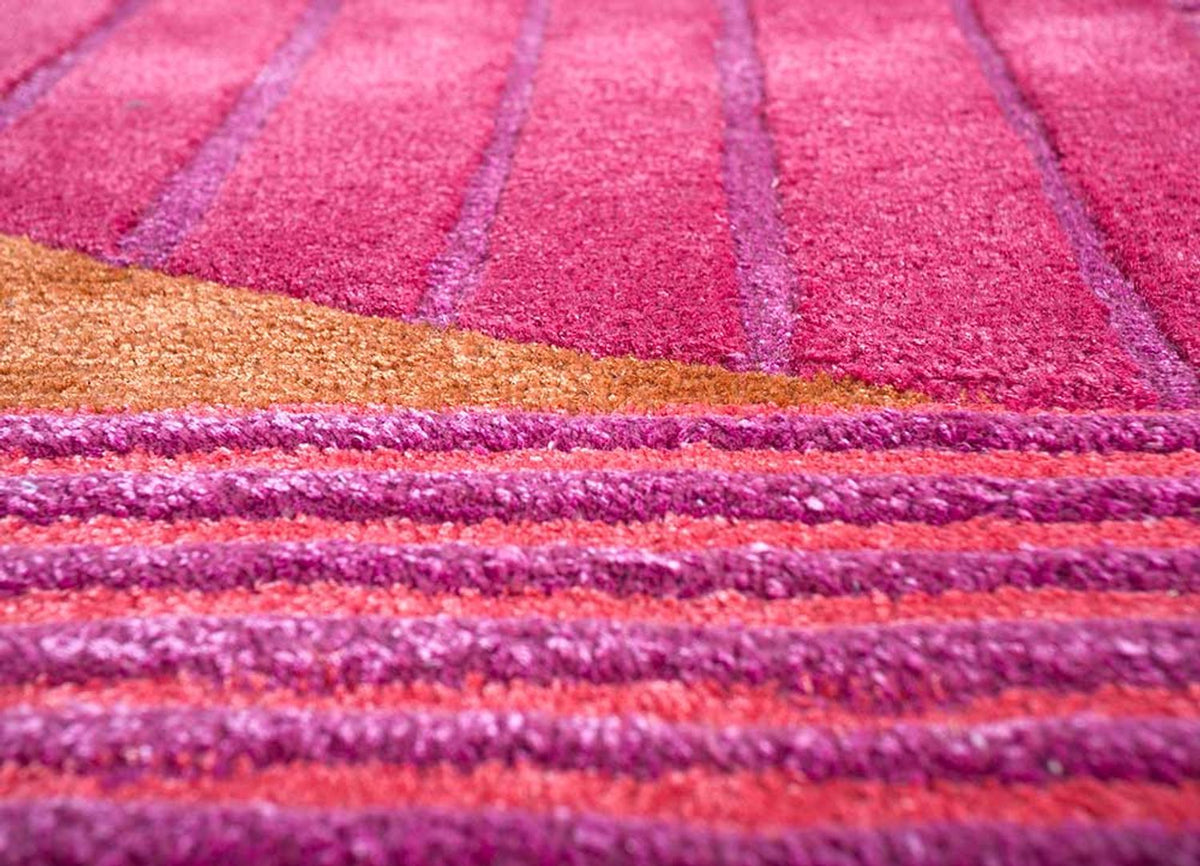 Wool Rug other shape  - 270 x 180 cm - rose