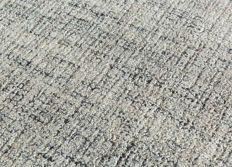 Wool Rug square  - 120 x 120 cm - light grey