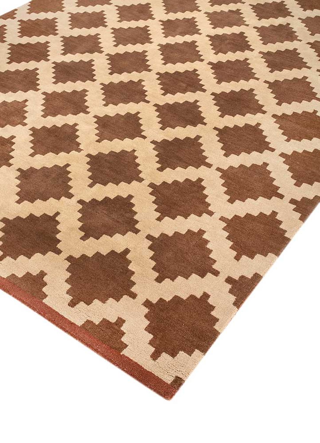 Wool Rug - 270 x 210 cm - brown