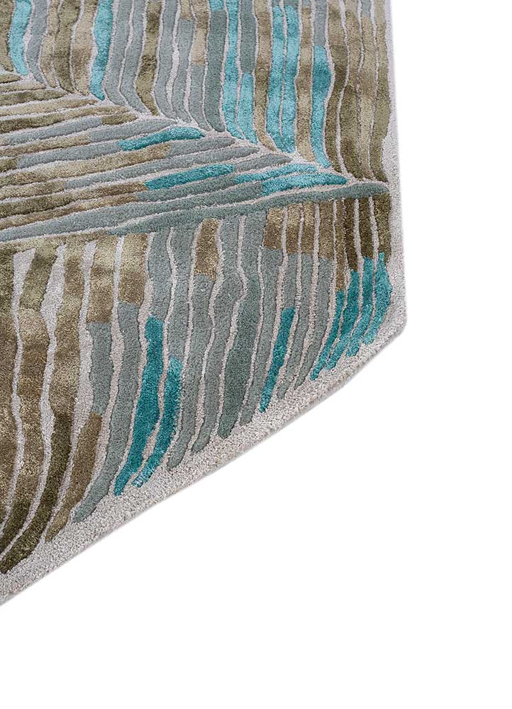 Designer Rug other shape  - 270 x 180 cm - blue