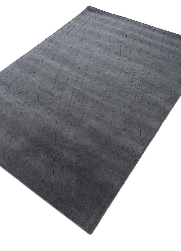 Wool Rug - 233 x 165 cm - dark grey