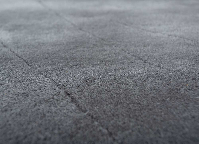 Wool Rug - 233 x 165 cm - dark grey