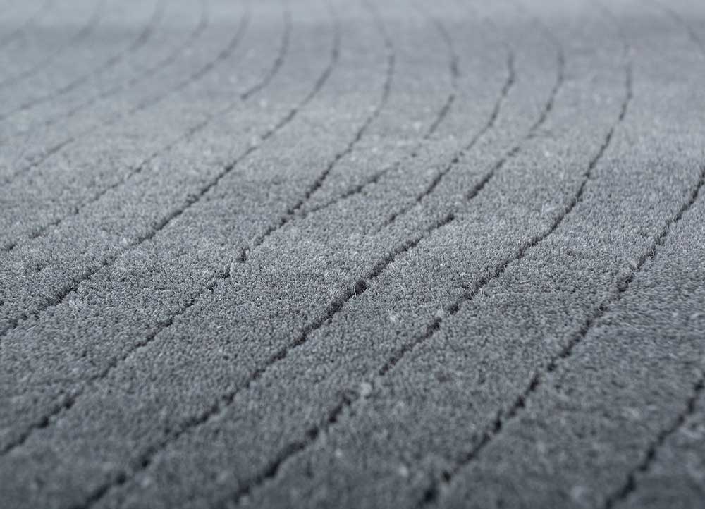 Wool Rug - 233 x 165 cm - dark grey