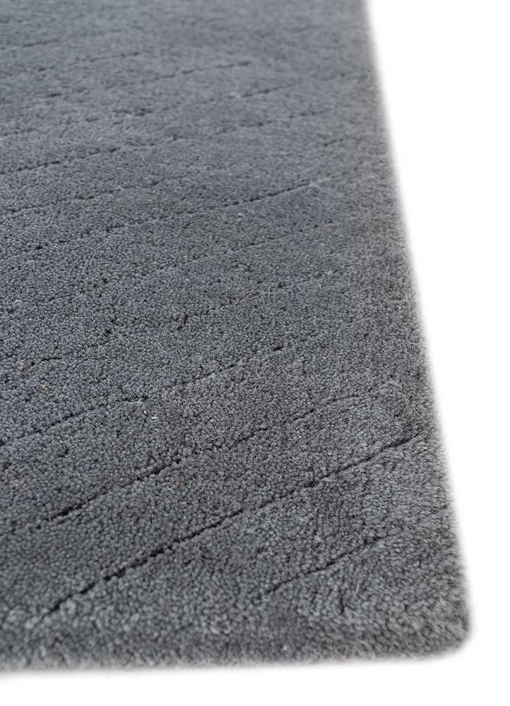 Wool Rug - 233 x 165 cm - dark grey