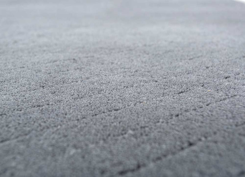 Wool Rug - 233 x 165 cm - dark grey