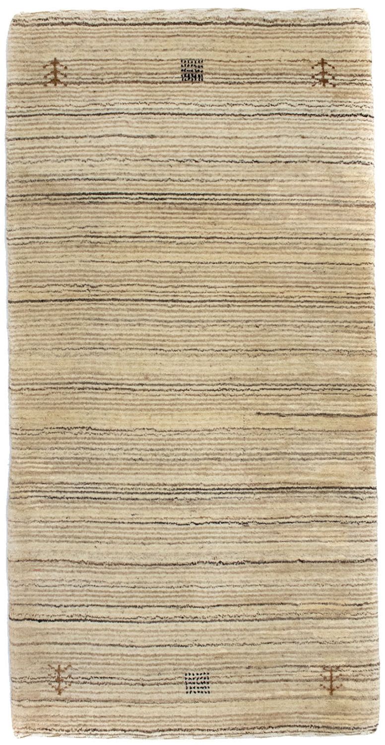 Wool Rug - 124 x 63 cm - natural
