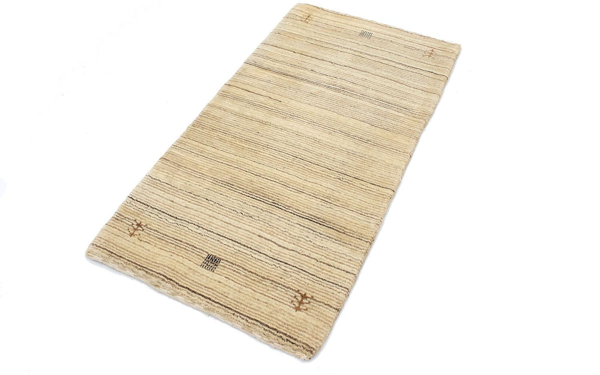 Wool Rug - 124 x 63 cm - natural