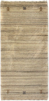 Wool Rug - 124 x 63 cm - natural