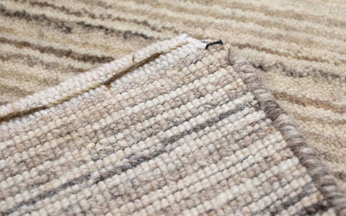 Wool Rug - 124 x 63 cm - natural