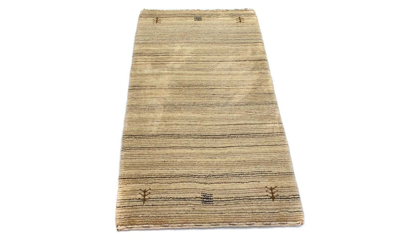 Wool Rug - 124 x 63 cm - natural