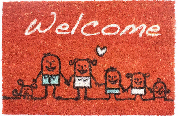 Doormat - 60 x 40 cm - red