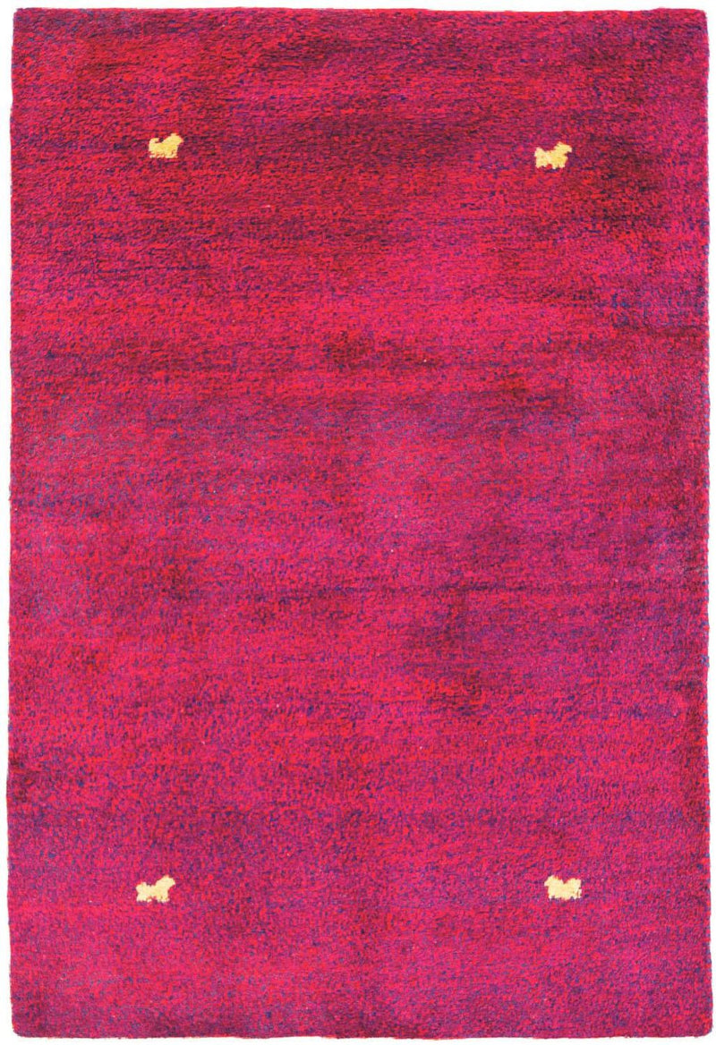 Gabbeh Rug - Indus - 205 x 140 cm - rose