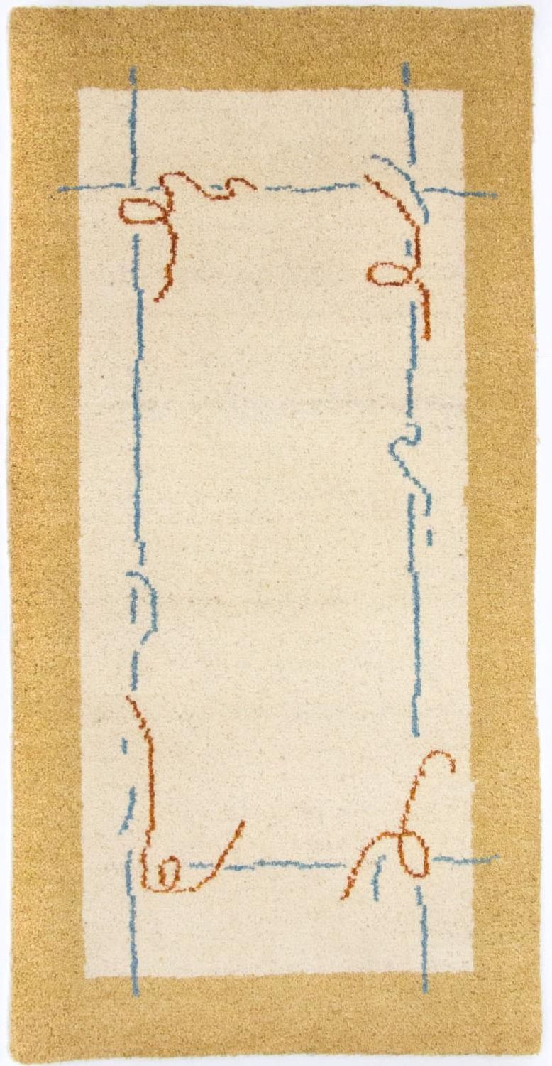 Gabbeh Rug - Indus - 140 x 70 cm - beige